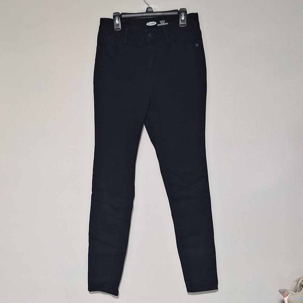 Old Navy Rockstar Jeans Skinny Black - Picture 1 of 7